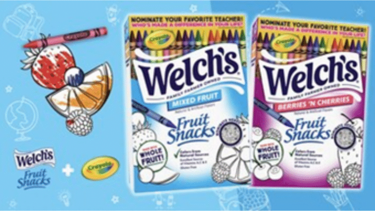 Welch’s Fruit Snacks Honors Teachers with Crayola Welch's Fruit Snacks Honors Teachers with Crayola _Product